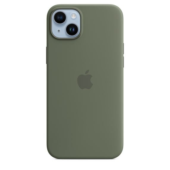 Apple Iphone 14 Plus Silicone Case With Magsafe - Olive in the group SMARTPHONE & TABLETS / Phone cases / Apple / iPhone 14 at TP E-commerce Nordic AB (C23086)