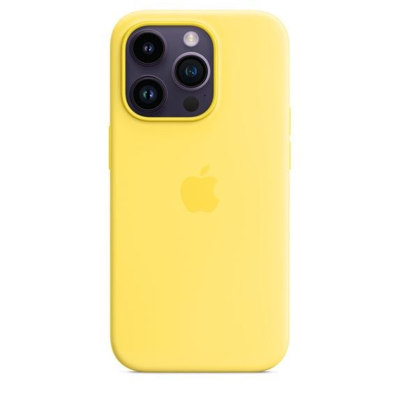 Apple Iphone 14 Pro Silicone Case With Magsafe - Canary Yellow in the group SMARTPHONE & TABLETS / Phone cases / Apple / iPhone 14 at TP E-commerce Nordic AB (C23092)