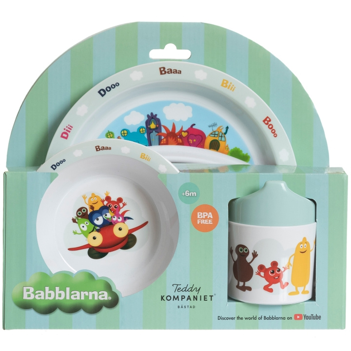 Babblarna Babblarna, Matset, 3 Delar in the group TOYS, KIDS & BABY PRODUCTS / Eat & Drink / Children\'s tableware at TP E-commerce Nordic AB (C23234)