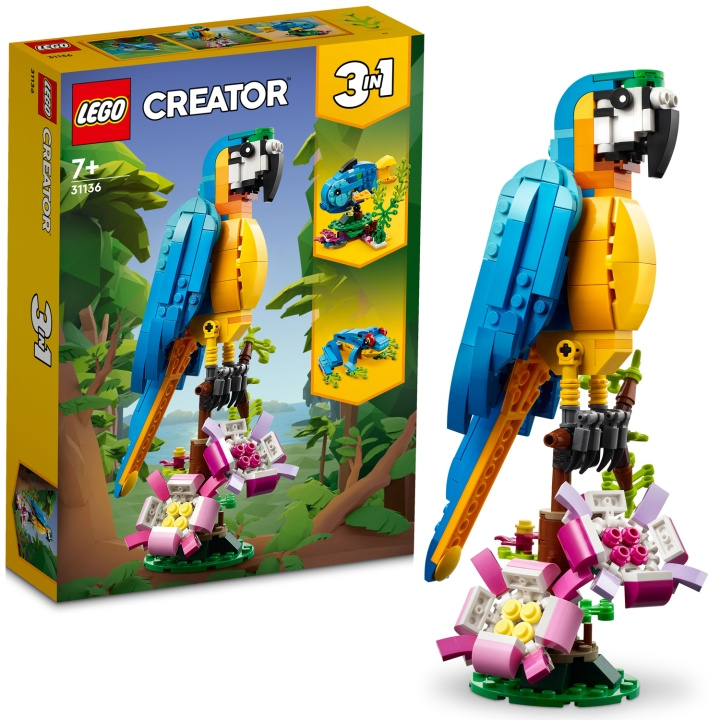 LEGO Creator - Exotisk Papegoja 31136 in the group TOYS, KIDS & BABY PRODUCTS / Toys / Building toys / Lego at TP E-commerce Nordic AB (C23273)