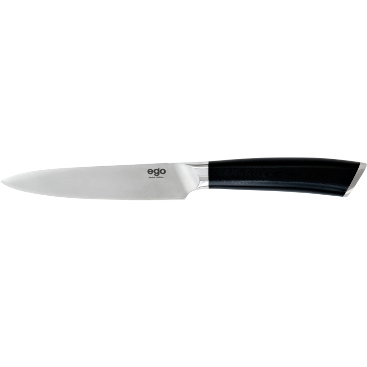 Ego ES13UK Sandvik 13 cm Utility knife in the group HOME, HOUSEHOLD & GARDEN / Kitchen utensils / Kitchen knives & Knife sharpeners at TP E-commerce Nordic AB (C23402)