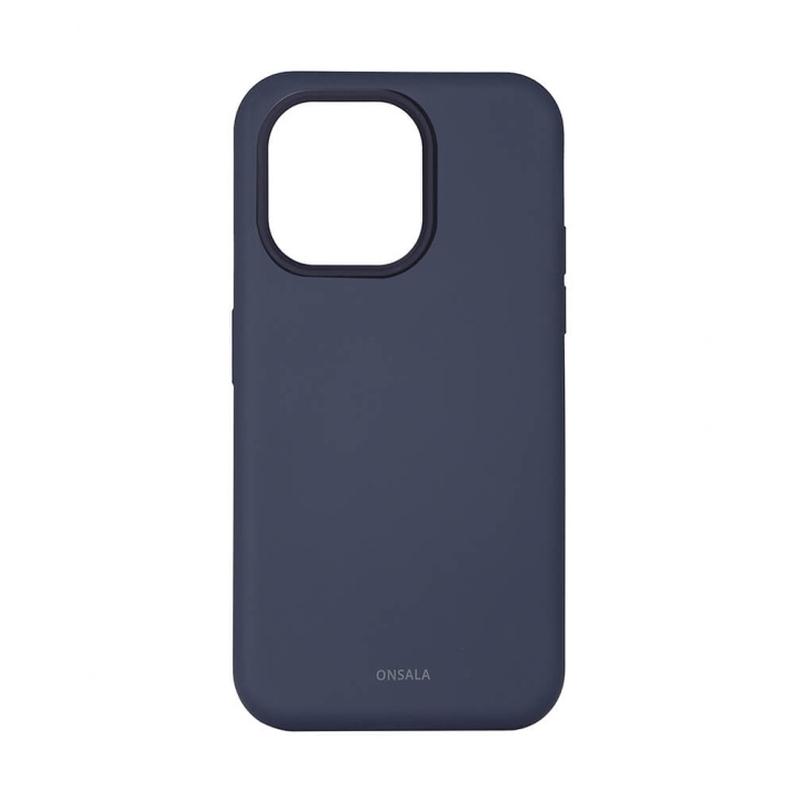 Onsala Phone Case Silicone Dark Blue - iPhone 14 Pro in the group SMARTPHONE & TABLETS / Phone cases / Apple / iPhone 14 at TP E-commerce Nordic AB (C23592)