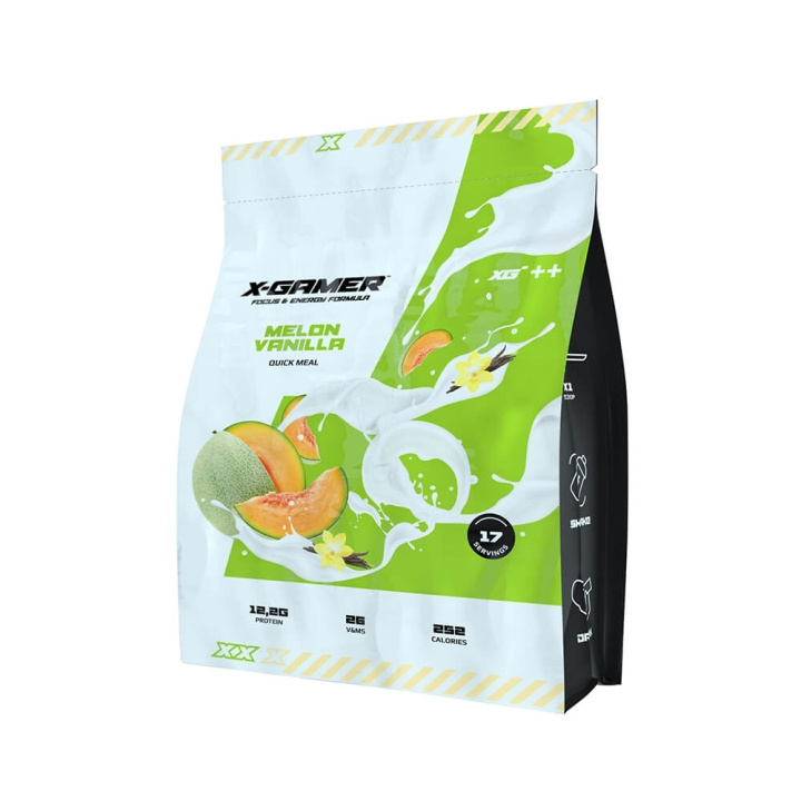 X-Gamer Quick Meal Melon & Vanilla 1190 gram in the group COMPUTERS & PERIPHERALS / GAMING / Energydrinks for gamers at TP E-commerce Nordic AB (C23624)