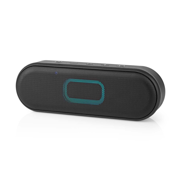 Nedis Bluetooth® Speaker | Battery play time: 12 hrs | Handheld Design | 16 W | Stereo | Built-in microphone | IPX6 | Linkable | Black in the group HOME ELECTRONICS / Audio & Picture / Speakers & accessories / Bluetooth Speakers / Portable speakers at TP E-commerce Nordic AB (C23649)