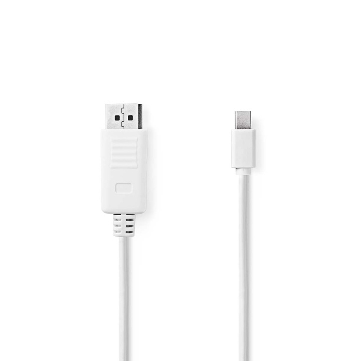 Nedis Mini DisplayPort Cable | DisplayPort 1.2 | Mini DisplayPort Male | DisplayPort Male | 21.6 Gbps | Nickel Plated | 2.00 m | Round | PVC | White | Polybag in the group COMPUTERS & PERIPHERALS / Computer cables / DisplayPort / Cables at TP E-commerce Nordic AB (C23664)