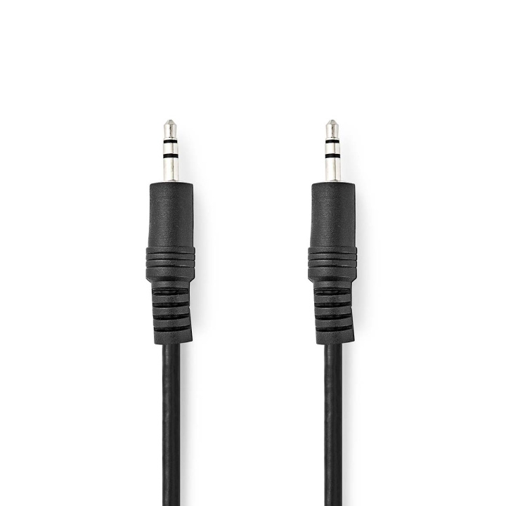 Nedis Stereo Audio Cable | 3.5 mm Male | 3.5 mm Male | Nickel Plated | 1.50 m | Round | Black | Envelope in the group HOME ELECTRONICS / Audio & Picture / Speakers & accessories / Accessories at TP E-commerce Nordic AB (C23727)