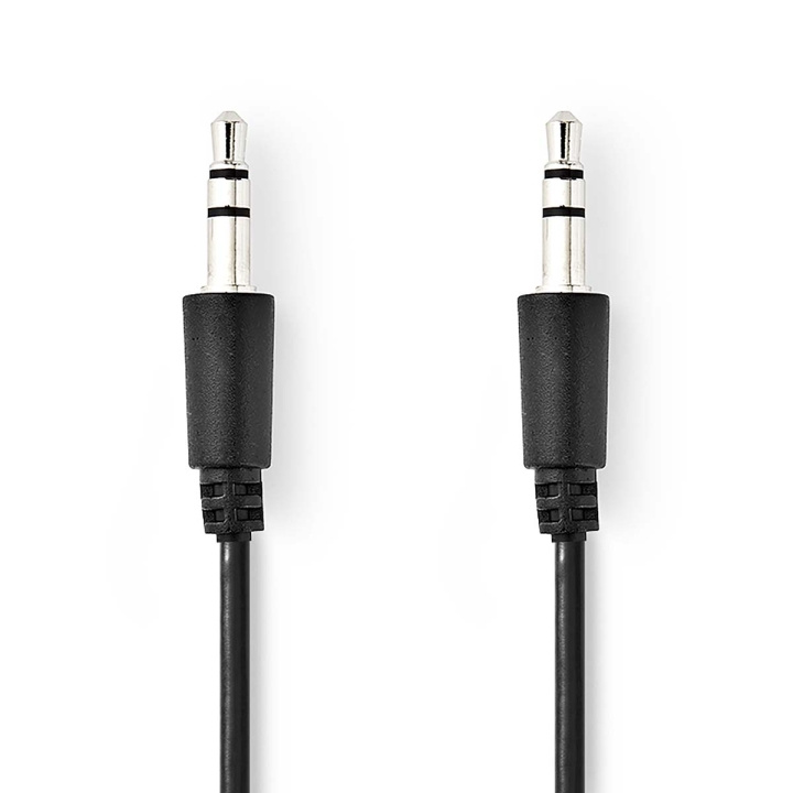 Nedis Stereo Audio Cable | 3.5 mm Male | 3.5 mm Male | Nickel Plated | 1.00 m | Round | Black | Polybag in the group HOME ELECTRONICS / Audio & Picture / Speakers & accessories / Accessories at TP E-commerce Nordic AB (C23733)