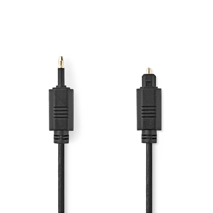 Nedis Optical Audio Cable | TosLink Male | Mini-Toslink | 1.00 m | Round | PVC | Black | Envelope in the group HOME ELECTRONICS / Audio & Picture / Speakers & accessories / Accessories at TP E-commerce Nordic AB (C23752)