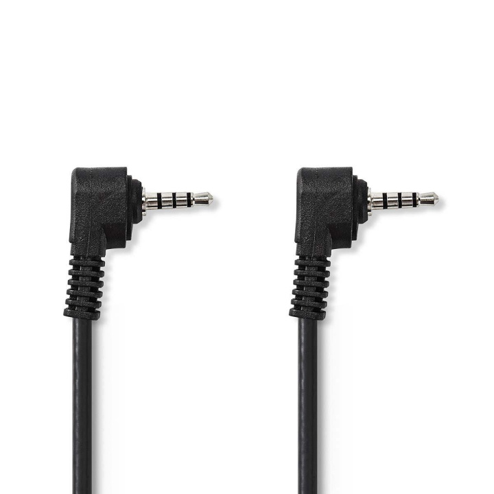 Nedis Audio Video Cable | 3.5 mm Male | 3.5 mm Male | Nickel Plated | 1.00 m | Round | PVC | Black in the group HOME ELECTRONICS / Photo & Video / Photo equipment / Cables at TP E-commerce Nordic AB (C23793)
