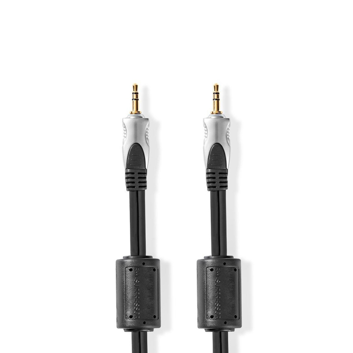 Nedis Stereo Audio Cable | 3.5 mm Male | 3.5 mm Male | Gold Plated | 5.00 m | Round | Anthracite | Clamshell in the group HOME ELECTRONICS / Audio & Picture / Speakers & accessories / Accessories at TP E-commerce Nordic AB (C23828)