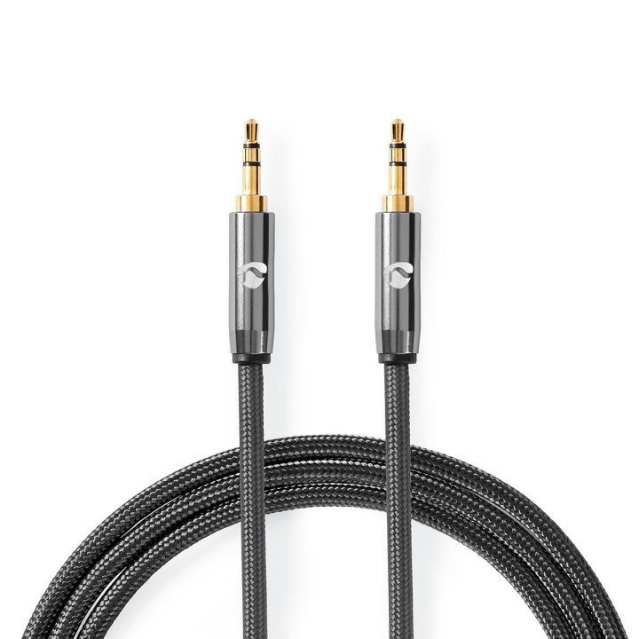 Nedis Stereo Audio Cable | 3.5 mm Male | 3.5 mm Male | Gold Plated | 2.00 m | Round | Grey / Gun Metal Grey | Cover Window Box in the group HOME ELECTRONICS / Audio & Picture / Speakers & accessories / Accessories at TP E-commerce Nordic AB (C23834)