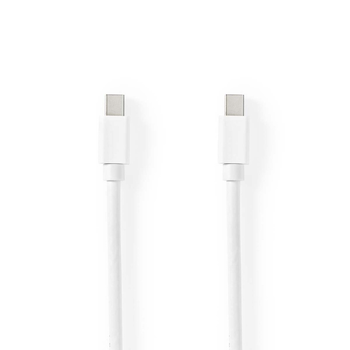 Nedis Mini DisplayPort Cable | DisplayPort 1.4 | Mini DisplayPort Male | Mini DisplayPort Male | 48 Gbps | Nickel Plated | 2.00 m | Round | PVC | White | Blister in the group COMPUTERS & PERIPHERALS / Computer cables / DisplayPort / Cables at TP E-commerce Nordic AB (C23845)