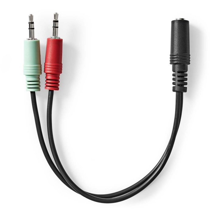 Nedis Stereo Audio Cable | 3.5 mm Female | 2x 3.5 mm Male | Nickel Plated | 0.20 m | Round | Black | Box in the group HOME ELECTRONICS / Audio & Picture / Speakers & accessories / Accessories at TP E-commerce Nordic AB (C23856)
