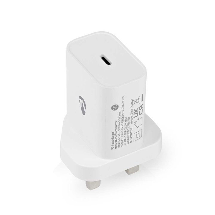Nedis Wall Charger | Quick charge feature | 1.67 / 2.22 / 3.0 A | Number of outputs: 1 | USB-C™ | Automatic Voltage Selection in the group HOME, HOUSEHOLD & GARDEN / Electricity & Lighting / Travel adapters at TP E-commerce Nordic AB (C23940)