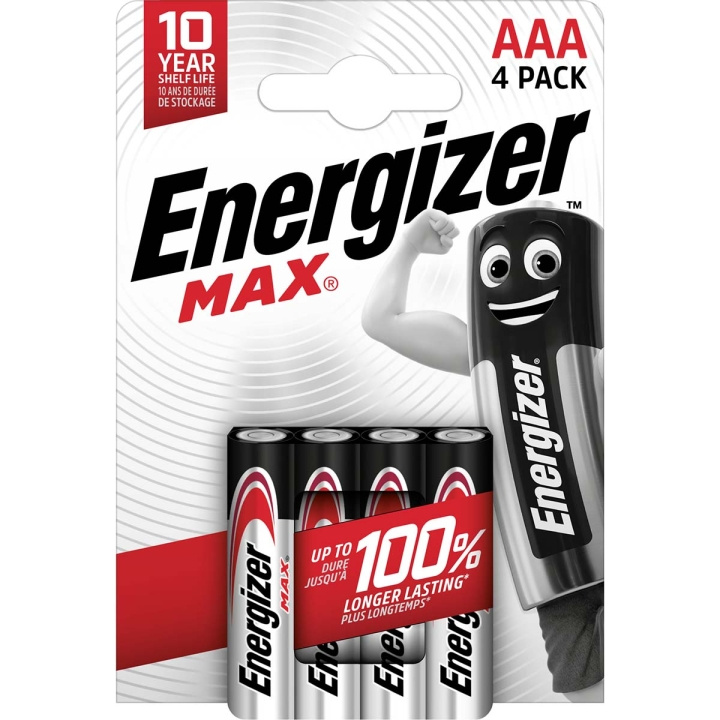 Energizer Alkaline Battery AAA | 1.5 V DC | 4-Blister in the group HOME ELECTRONICS / Batteries & Chargers / Batteries / AAA at TP E-commerce Nordic AB (C23949)