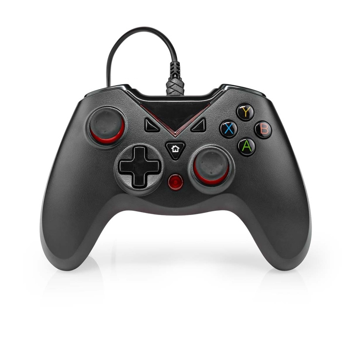Nedis Gamepad | USB Type-A | USB Powered | PC | Number of buttons: 12 | Cable length: 1.60 m | Black in the group COMPUTERS & PERIPHERALS / GAMING / Gaming accessories at TP E-commerce Nordic AB (C23960)