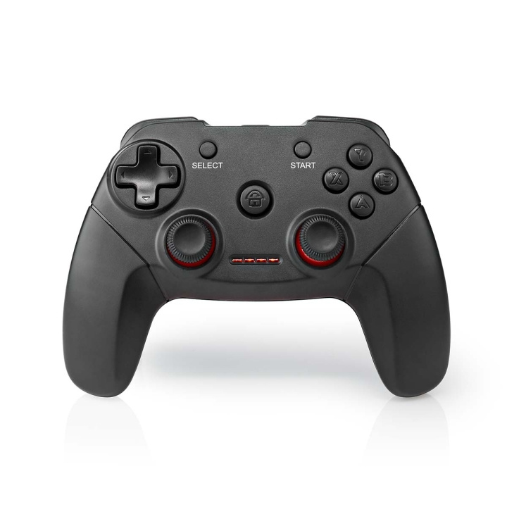 Nedis Gamepad | Wireless | Battery Powered | PC | Number of buttons: 11 | Cable length: 1.00 m | Black in the group COMPUTERS & PERIPHERALS / GAMING / Gaming accessories at TP E-commerce Nordic AB (C23961)