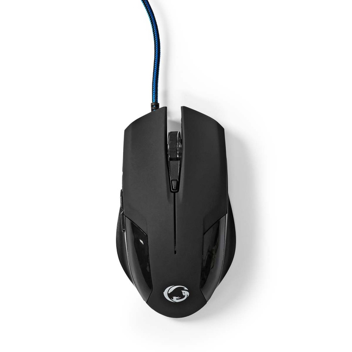 Nedis Gaming Mouse | Wired | 1200 / 2400 / 4800 / 7200 dpi | Adjustable DPI | Number of buttons: 6 | Programmable buttons | Right-Handed | 1.50 m | Without Lighting in the group COMPUTERS & PERIPHERALS / GAMING / Mice at TP E-commerce Nordic AB (C23962)