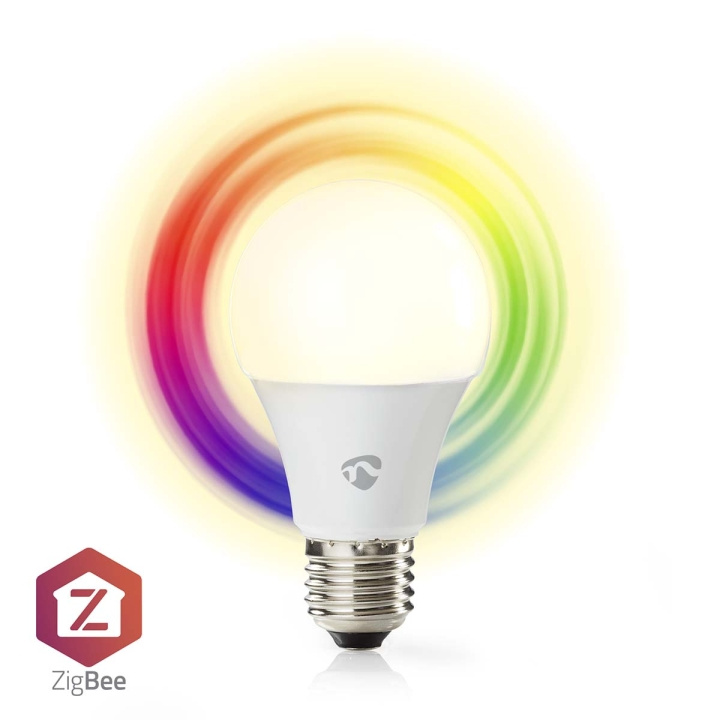 Nedis SmartLife Full Colour LED Bulb | Zigbee 3.0 | E27 | 806 lm | 9 W | RGB / Warm to Cool White | 2200 - 6500 K | Android™ / IOS | Bulb | 1 pcs in the group HOME, HOUSEHOLD & GARDEN / Smart home / Smart Lights at TP E-commerce Nordic AB (C23987)