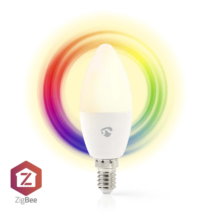 Nedis SmartLife Full Colour LED Bulb | Zigbee 3.0 | E14 | 470 lm | 4.9 W | RGB / Warm to Cool White | 2200 - 6500 K | Android™ / IOS | Candle | 1 pcs in the group HOME, HOUSEHOLD & GARDEN / Smart home / Smart Lights at TP E-commerce Nordic AB (C23988)