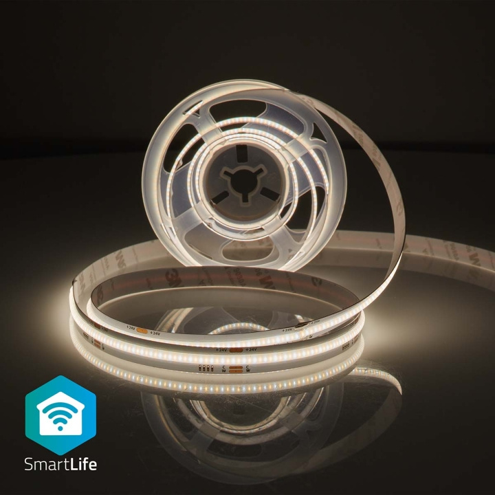 Nedis SmartLife LED Strip | Wi-Fi | Warm to Cool White | COB | 2.00 m | IP20 | 2700 - 6500 K | 1000 lm | Android™ / IOS in the group HOME ELECTRONICS / Lighting / LED strips at TP E-commerce Nordic AB (C23989)