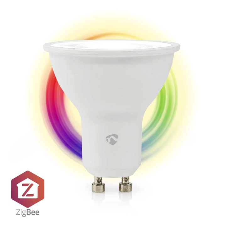 Nedis SmartLife Full Colour LED Bulb | Zigbee 3.0 | GU10 | 345 lm | 4.7 W | RGB / Warm to Cool White | 2200 - 6500 K | Android™ / IOS | Spot | 1 pcs in the group HOME, HOUSEHOLD & GARDEN / Smart home / Smart Lights at TP E-commerce Nordic AB (C23994)