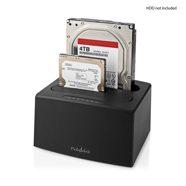 Nedis Hard Disk Docking station | USB 3.2 Gen1 | USB Type-A | 2 Disks | 2.5 / 3.5 