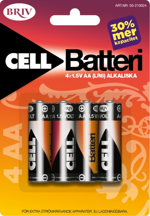Batteri AA LR6 - 4-pack, 1/12/96 in the group HOME ELECTRONICS / Batteries & Chargers / Batteries / AA at TP E-commerce Nordic AB (C24201)