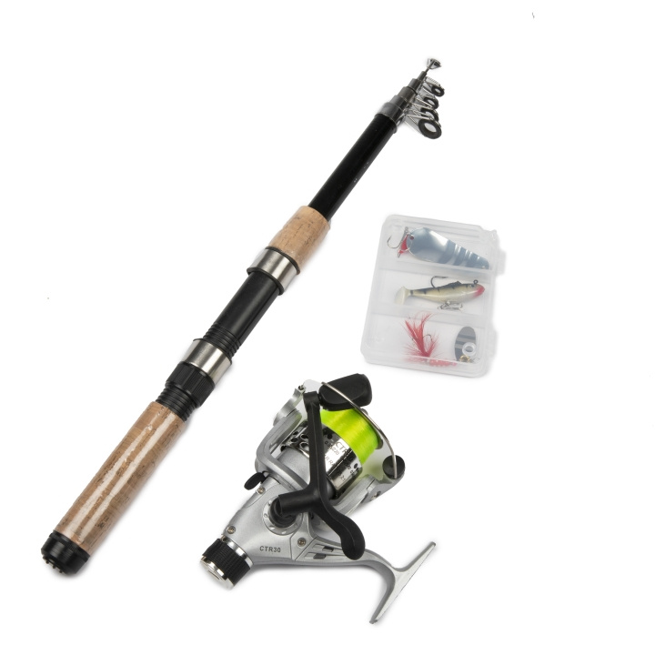 Haspelset Kompakt Exklusiv in the group Sport, leisure & Hobby / Outdoor recreation / Fishing equipment at TP E-commerce Nordic AB (C24252)