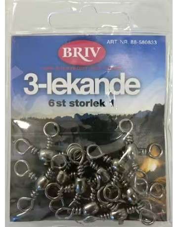 3-lekande storlek 1 6 st, 1/20 in the group Sport, leisure & Hobby / Outdoor recreation / Fishing equipment at TP E-commerce Nordic AB (C24291)