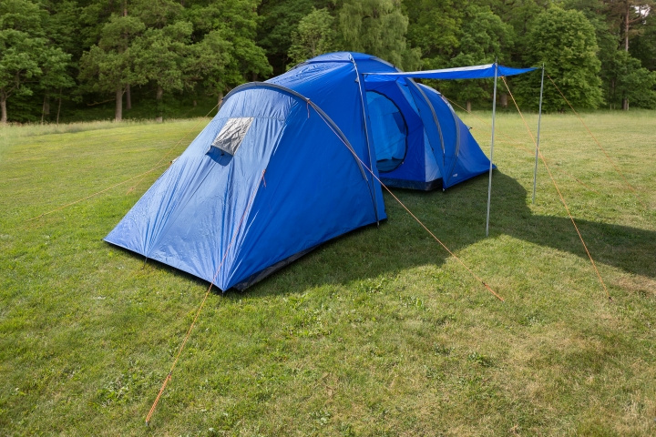 6-person Family Tent, (180 +200 + 180)x220 /190 cm, Blue in the group Sport, leisure & Hobby / Outdoor recreation / Outdoor recreation gadgets at TP E-commerce Nordic AB (C24310)