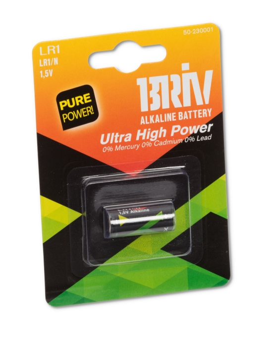 Batteri LR1 Alkaline 1,5V, 1/6/36 - 1 st in the group HOME ELECTRONICS / Batteries & Chargers / Batteries / Other at TP E-commerce Nordic AB (C24449)