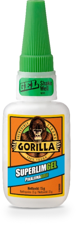 Gorilla Super Glue Gel 15 g in the group HOME, HOUSEHOLD & GARDEN / Office material / Tape/Glue at TP E-commerce Nordic AB (C24616)
