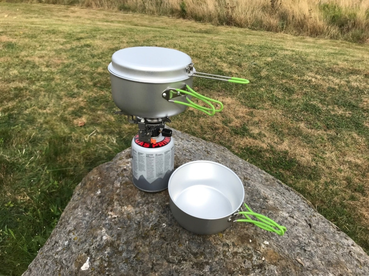 Kastrullset Family - inkl gasbrännare in the group Sport, leisure & Hobby / Outdoor recreation / Outdoor cooking at TP E-commerce Nordic AB (C24801)