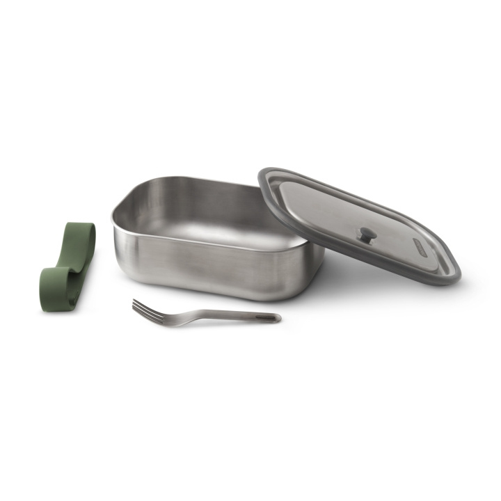 Lunchbox B+B Small Stainless 600 ml Oliv in the group HOME, HOUSEHOLD & GARDEN / Kitchen utensils / Lunch boxes & Food containers at TP E-commerce Nordic AB (C24802)