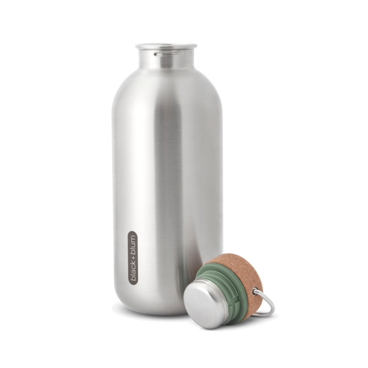 Steel bottle B+B Small 600 ml Oliv in the group Sport, leisure & Hobby / Outdoor recreation / Thermoses & Water Bottles at TP E-commerce Nordic AB (C24808)