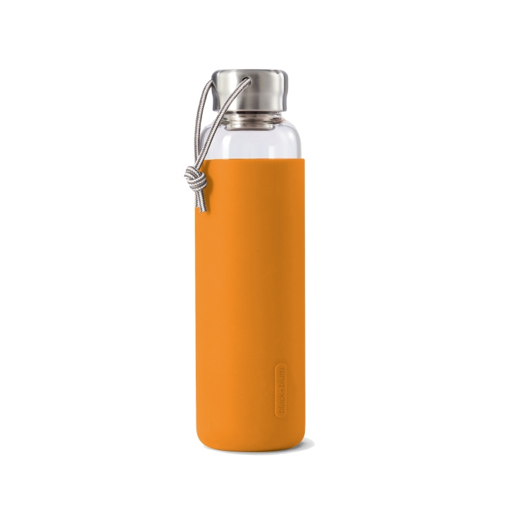 Black+Blum Glasflaska Rubber 600 ml, Orange in the group Sport, leisure & Hobby / Outdoor recreation / Thermoses & Water Bottles at TP E-commerce Nordic AB (C24830)