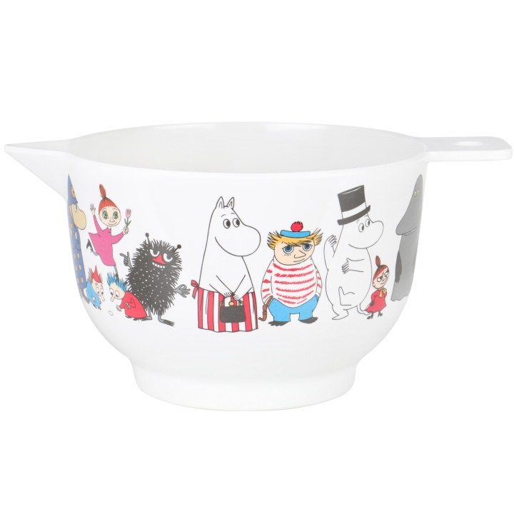 Mumin Mumin Bakskål, Melamin, Vit L in the group HOME, HOUSEHOLD & GARDEN / Kitchen utensils / Baking accessories at TP E-commerce Nordic AB (C24898)