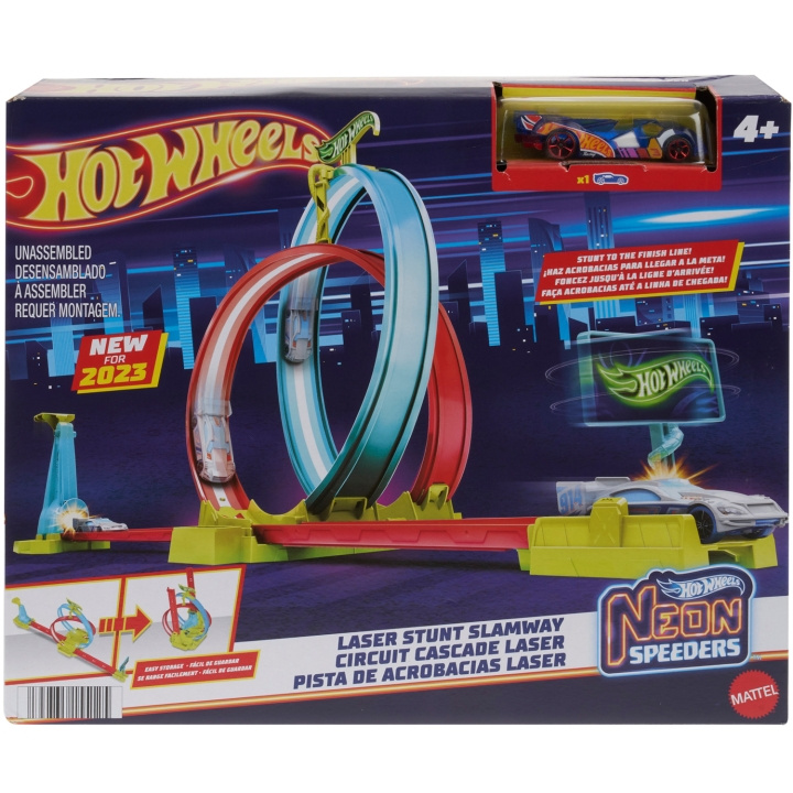 Hot Wheels Action Neon Laser Stunt Slamway in the group TOYS, KIDS & BABY PRODUCTS / Toys / Racing tracks at TP E-commerce Nordic AB (C25344)