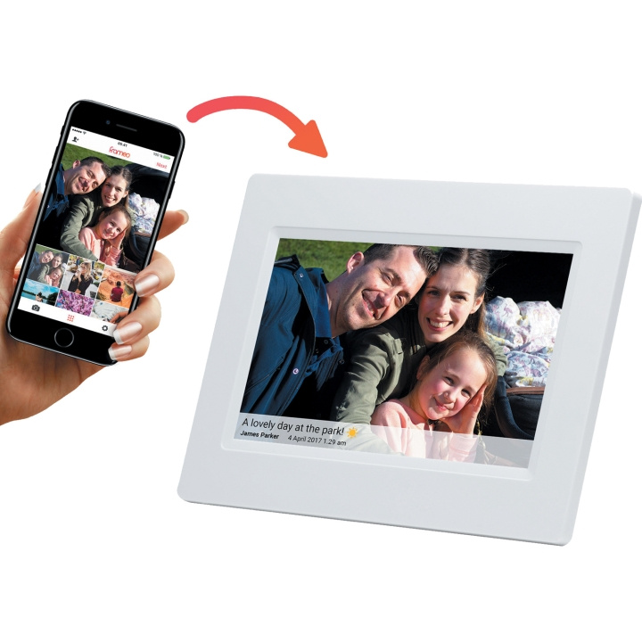 Denver PFF-710WHITE Frameo Digital Photo Frame White 7
