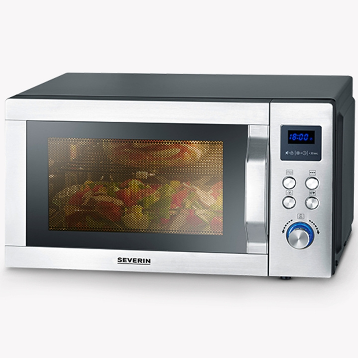 Severin Mikrovågsugn 25l med keramiskplatta Varmluftsfunktion grill MW7777 in the group HOME, HOUSEHOLD & GARDEN / Household appliances / Microwave ovens at TP E-commerce Nordic AB (C25370)