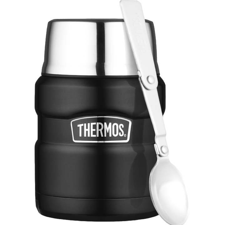 Thermos Stålmattermos King 0,5L mattsvart in the group Sport, leisure & Hobby / Outdoor recreation / Thermoses & Water Bottles at TP E-commerce Nordic AB (C25381)