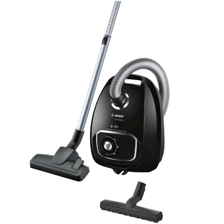 Bosch Dammsugare med påse, Svart Serie 4, BGLS4X210 in the group HOME, HOUSEHOLD & GARDEN / Cleaning products / Vacuum cleaners & Accessories / Vacuum cleaners at TP E-commerce Nordic AB (C25494)