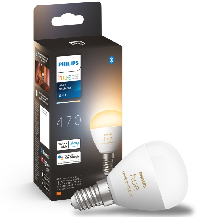 Philips Hue White Ambiance E14 Klot 1-pack in the group HOME ELECTRONICS / Lighting / LED lamps at TP E-commerce Nordic AB (C25632)