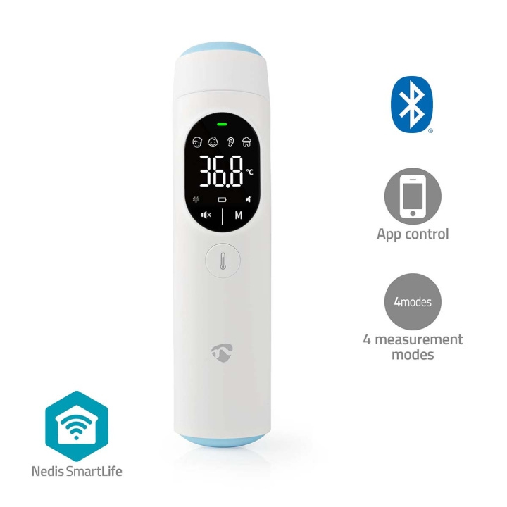 Nedis Infrared Thermometer | LED Display | Ear / Forehead | White in the group BEAUTY & HEALTH / Health care / Thermometers for fever at TP E-commerce Nordic AB (C25694)