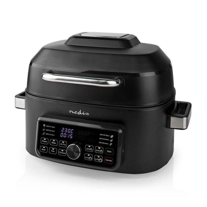 Nedis Hot Air Fryer | 6 l | Timer: 120 min | Number of preset programs: 7 | Digital | Black in the group HOME, HOUSEHOLD & GARDEN / Household appliances / Airfryers & Fryers at TP E-commerce Nordic AB (C25703)