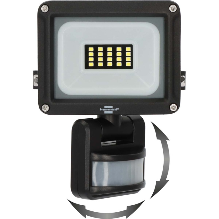 brennenstuhl LED Spotlight JARO 1060 P (LED Floodlight for wall mounting for outdoor IP65, 10W, 1150lm, 6500K, with motion detector) in the group HOME, HOUSEHOLD & GARDEN / Electricity & Lighting / Outdoor lighting / LED-floodlight at TP E-commerce Nordic AB (C25705)