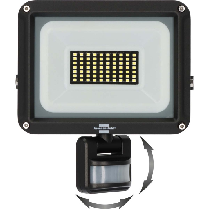 brennenstuhl LED Spotlight JARO 4060 P (LED Floodlight for wall mounting for outdoor IP65, 30W, 3450lm, 6500K, with motion detector) in the group HOME, HOUSEHOLD & GARDEN / Electricity & Lighting / Outdoor lighting / LED-floodlight at TP E-commerce Nordic AB (C25707)