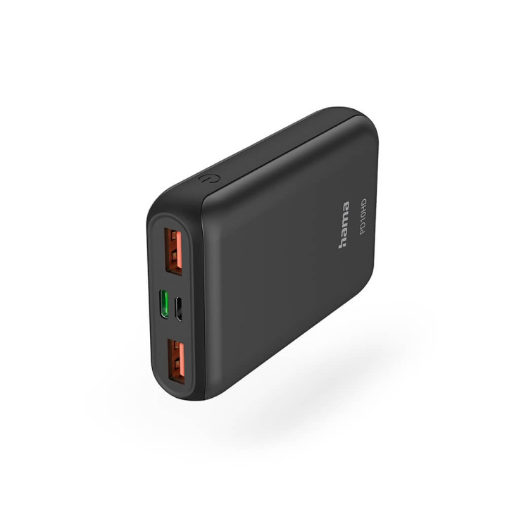 Hama Powerbank PD 10000mAh Anthracite in the group SMARTPHONE & TABLETS / Chargers & Cables / Powerbanks at TP E-commerce Nordic AB (C25741)