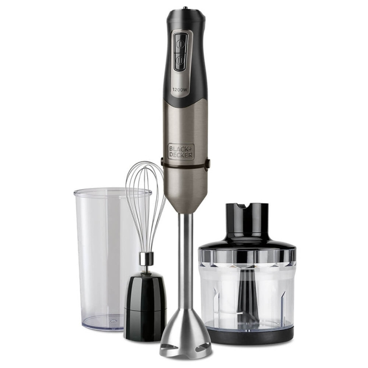 BLACK+DECKER Hand Blender Set 1200W in the group HOME, HOUSEHOLD & GARDEN / Household appliances / Food processor & Kitchen appliances / Hand blenders at TP E-commerce Nordic AB (C25764)